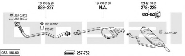 BOSAL 052.180.60 Exhaust System